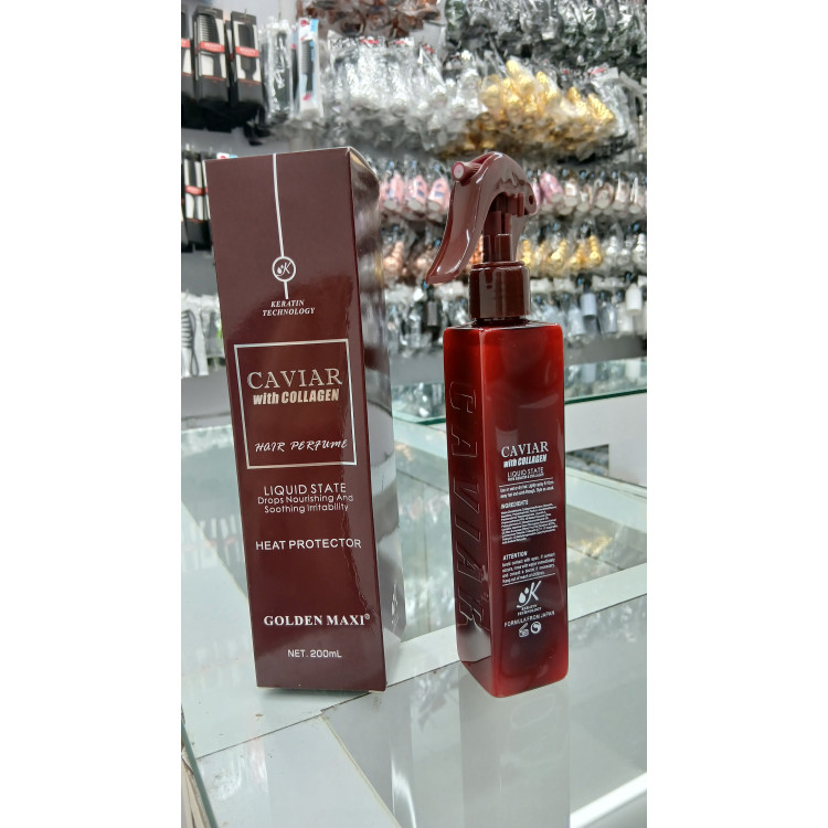 اسپری مو خاویار و کلاژن Golden Maxi مدل Caviar حجم 200 میل