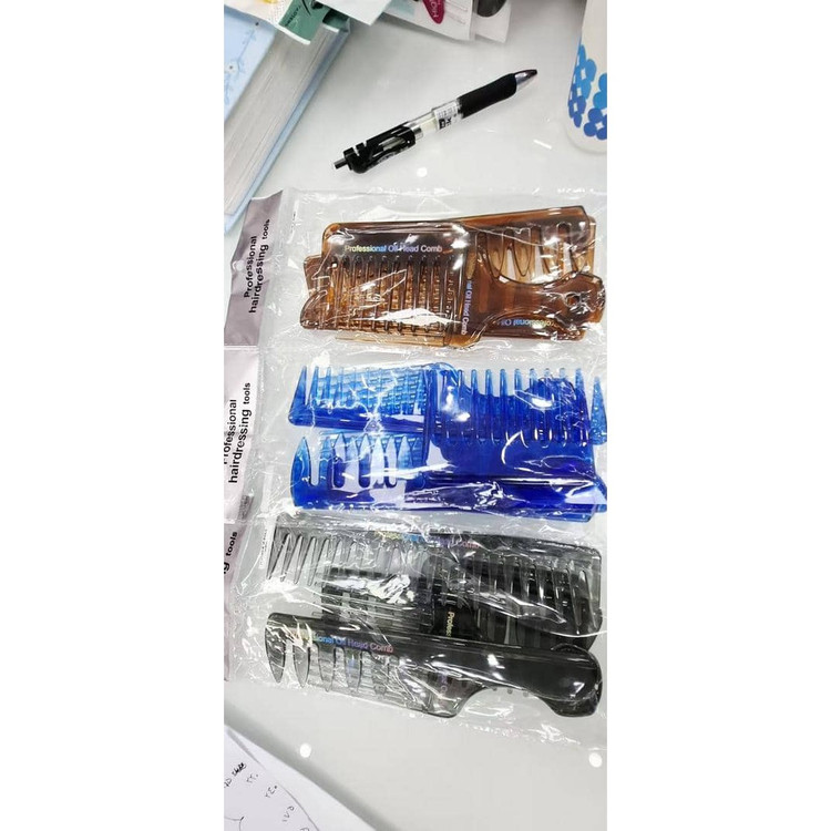 ست 5 عددی شانه مو دندانه درشت و ریز Professional Oil Hair Combپ